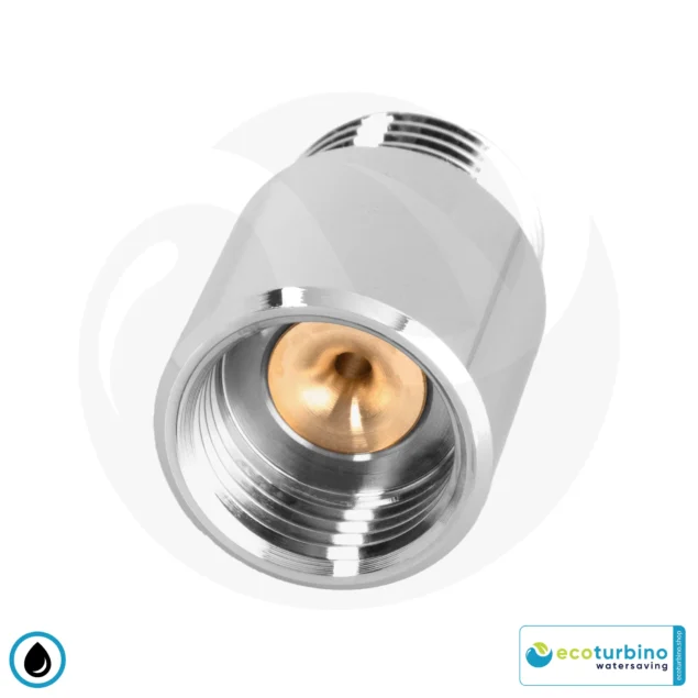ecoturbino® DELUXE ET10L Wasserspar Dusche Adapter | Wasser sparen und Energie (Strom) sparen | bis zu 40% Kosten reduzieren beim Duschen + Duschkopf entleeren